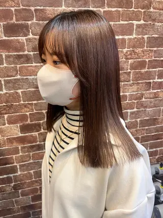 セミロング カラー パーマ ヘアアレンジ メンズ キッズ ネイル マツエク・マツパ アイブロウ times salon名駅所属・久木原 ゆりのヘアスタイル