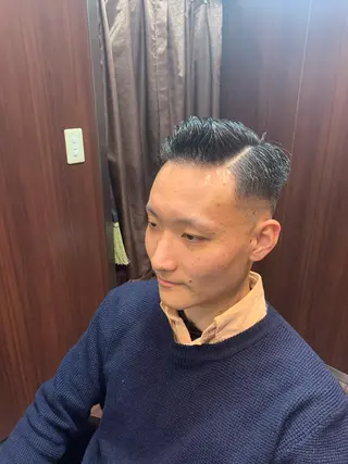 ショート パーマ メンズ ヒロ銀座 バーバーショップ神楽坂所属・ひらお あおとのヘアスタイル