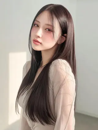 ロング 肥後 有紗のヘアスタイル