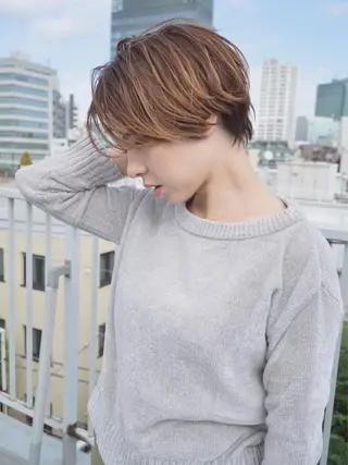 ショート カラー 小顔ショート✁ ⁂Yukari⁂のヘアスタイル