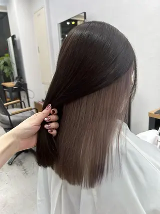 ロング カラー 韓国/ハイトーン/ ボブ🎀MIKU🎀のヘアスタイル