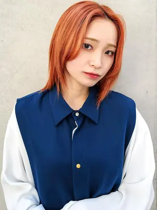 ミディアム カラー cecil hair 難波店所属・髪質改善透明感カラー /SHOGO☀️のヘアスタイル