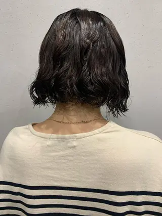 パーマ ボブパーマコテ巻き風 パーマNo1深江秀平のヘアスタイル