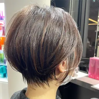 ショート One By The Ect所属・ショート/脱白髪染め ☆宇﨑悠実のヘアスタイル