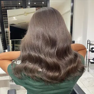 ミディアム blend渋谷 はなのヘアスタイル