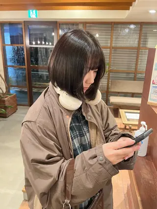 ミディアム カラー KNACK 天王寺美容室のヘアスタイル