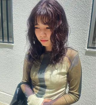 ミディアム パーマ tim.所属・🪐ナチュラルモード ヘア🪐honokaのヘアスタイル