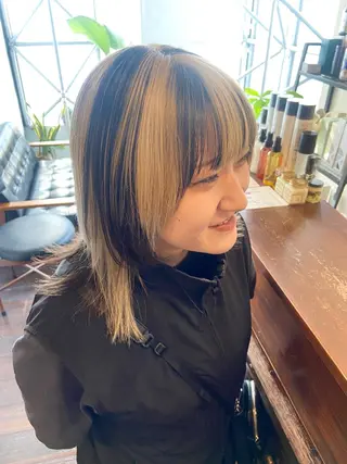 セミロング aW HAIRカンノ カナエのヘアスタイル