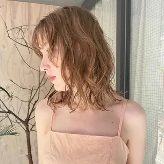 ミディアム カラー GO TODAY SHAiRE SALON 原宿本店所属・ボブ/レイヤー/ ハッシュカット/河内のヘアスタイル