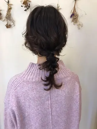 セミロング ヘアアレンジ マンツーマン 縮毛矯正/マユコのヘアスタイル