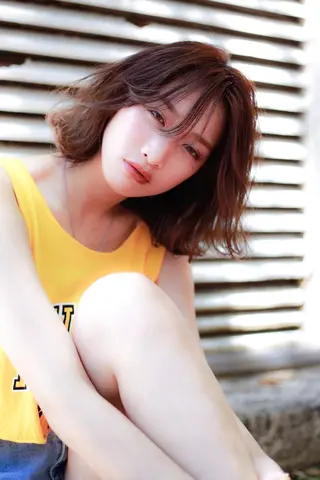 ミディアム 永田 崇のヘアスタイル