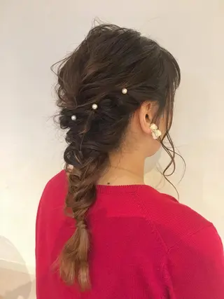 ロング ヘアアレンジ さかい なつみのヘアスタイル