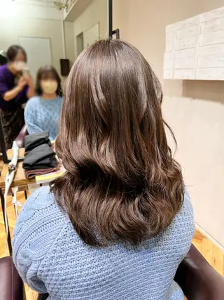ミディアム カラー 🌞レイヤー×カラー 前川那津美🌞のヘアスタイル