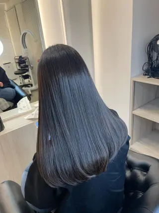 セミロング カラー &chaLme   心斎橋所属・emi/髪質改善/ 韓国風/艶カラーのヘアスタイル