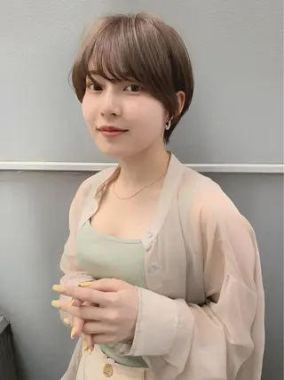 ショート カラー HACCH （ハッチ）所属・🪼ボブ/ミニボブ /髪質改善🪼のヘアスタイル