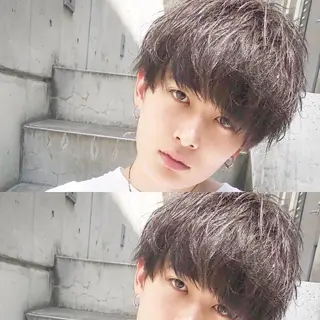 カラー メンズ BABY 艶髪暗髪ヘア💖達人のヘアスタイル