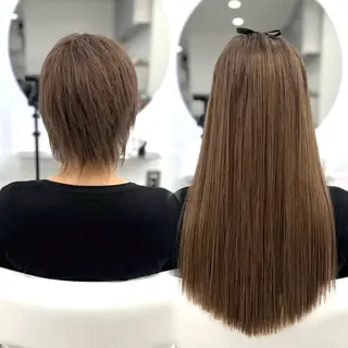 透明感ワンカラー梅田 ダブルカラー/川上のヘアスタイル