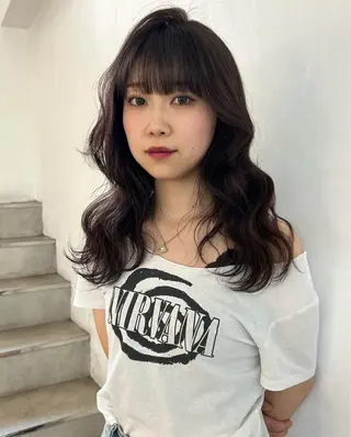 ミディアム カラー ハイトーンカラー 🌙Mina🌙のヘアスタイル