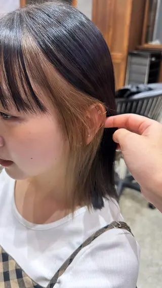 カラー 韓国ヘア/透明感 カラー/金子 愛優のヘアスタイル