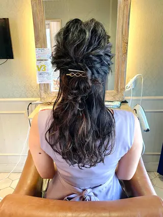 ロング ヘアアレンジ 森 早希絵のヘアスタイル