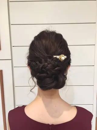 ヘアアレンジ 鍵山 千秋のヘアスタイル