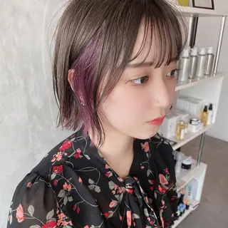ショート カラー ヘアアレンジ stylist/蛯谷 珠里のヘアスタイル
