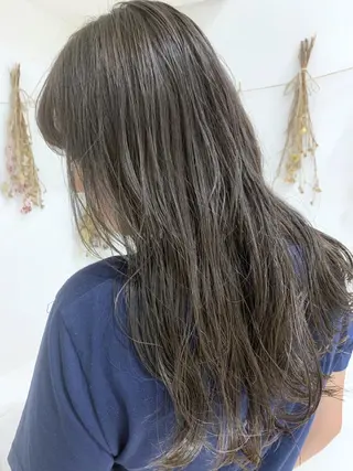 ミディアム カラー 学割 悟 韓国風艶髪縮毛矯正のヘアスタイル