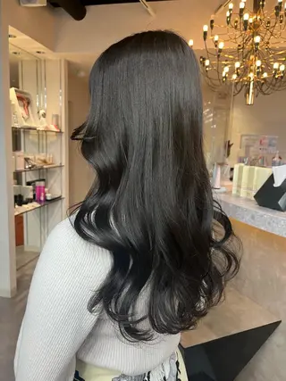ロング カラー ヘアアレンジ 心斎橋🤍韓国風🤍 Mamiのヘアスタイル