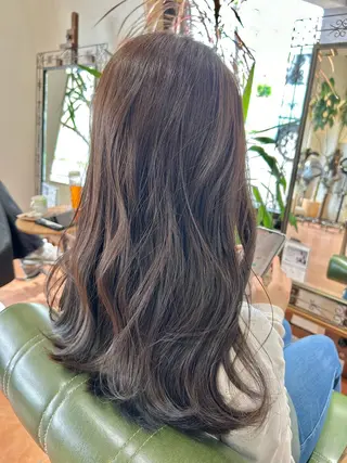 ロング カラー 石井 佑樹のヘアスタイル