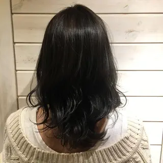 ミディアム カラー パーマ 野崎 ひかりのヘアスタイル