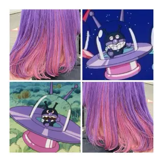 ミディアム カラー GARU-ガル-所属・TSUNO🦖 派手髪/オタク美容師のヘアスタイル