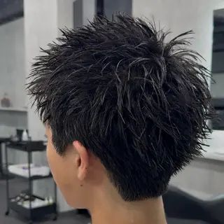 ショート パーマ メンズ スパイキーショート/ 短髪/渋谷/kiyoのヘアスタイル