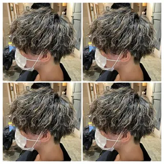 カラー パーマ メンズ 💎髪質改善／艶髪 荻原💎のヘアスタイル