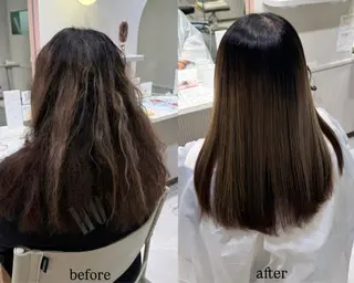 パーマ 暖色カラー/艶髪/ 韓国/ひなのヘアスタイル