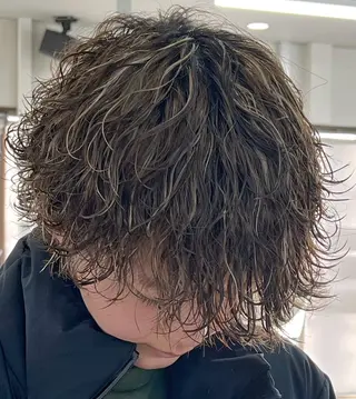 カラー パーマ メンズ 仙台フェザーパーマ/ fifth/遠藤楓雅のヘアスタイル