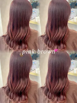 セミロング カラー 暖色/髪質改善/ ツヤ髪🎀本田愛来のヘアスタイル