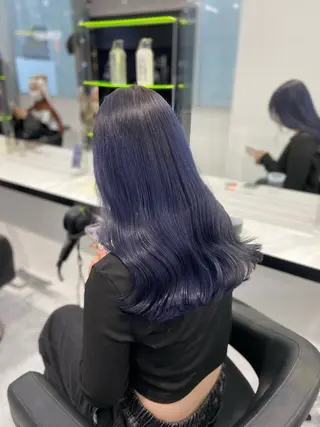 ロング カラー ヘアアレンジ レイヤー×透明感カラ ーHAYATOのヘアスタイル