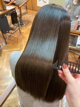 ロング カラー 透明感カラー/ 小顔カット/ミヅキのヘアスタイル