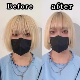 ミディアム clomus所属・🩵ブリーチ矯正 HIDE🩵のヘアスタイル