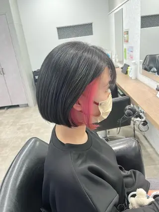 ショート カラー 🍓艶髪/艶カラー ハイトーン/しんたにのヘアスタイル