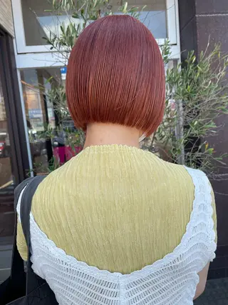 ショート カラー ヘアアレンジ EARTH長岡店🩵 石原莉穂のヘアスタイル