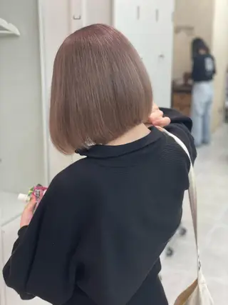 ショート カラー ショーヤ/ブリーチ /バレイヤージュのヘアスタイル