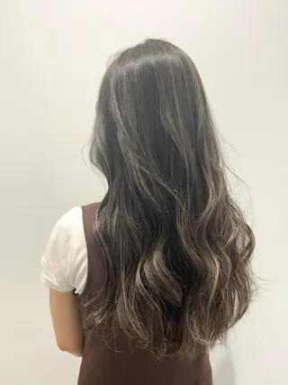 ロング カラー ボブ/美髪矯正 /佐藤　奈巳のヘアスタイル