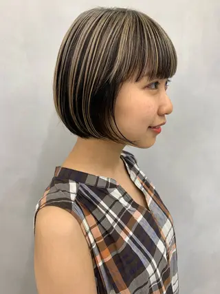 ミディアム 石崎 啓太のヘアスタイル
