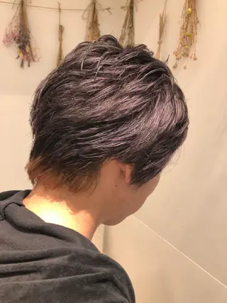 ミディアム カラー メンズ はだゆうき @hadadan08のヘアスタイル