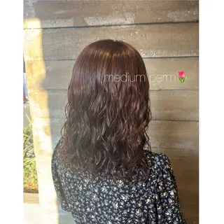 ミディアム パーマ Rino 🎀🖤のヘアスタイル