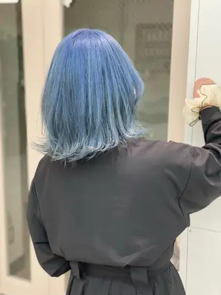 ミディアム カラー ショーヤ/ブリーチ /バレイヤージュのヘアスタイル