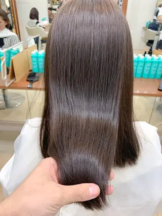 ロング パーマ 縮毛矯正/髪質改善 /韓国風　山川春輝のヘアスタイル