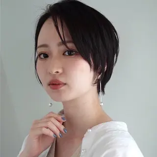 ショート カラー 京都大人女性ショート 徒歩1分/秋山のヘアスタイル