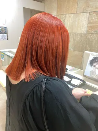 ミディアム カラー ハイトーン/ウルフ /レイヤー/坂野幸伸のヘアスタイル